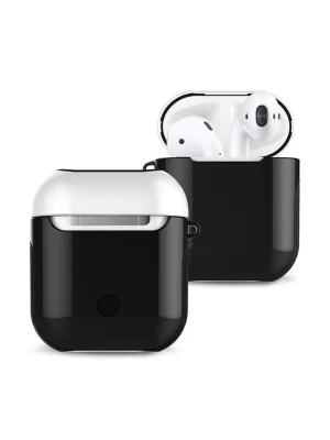 Newface Airpods 2 (2.nesil) 3in1 Kılıf - Siyah-Beyaz