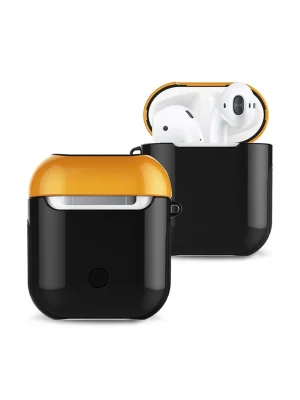 Newface Airpods 2 (2.nesil) 3in1 Kılıf - Siyah-Sarı