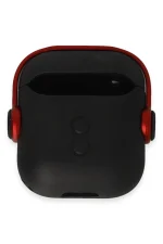 Newface Airpods 2 (2.nesil) Cool Kılıf - Siyah-Kırmızı - Görsel 3
