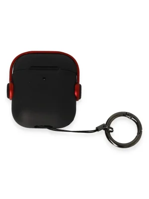 Newface Airpods 2 (2.nesil) Cool Kılıf - Siyah-Kırmızı