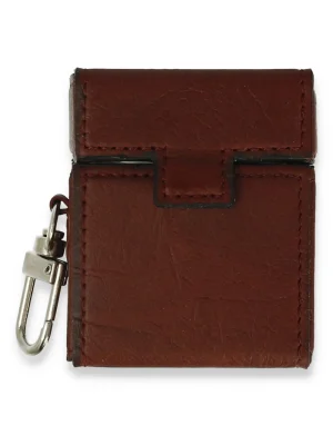 Newface Airpods 2 (2.nesil) Deri Kılıf - Bordo