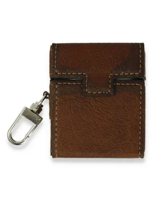 Newface Airpods 2 (2.nesil) Deri Kılıf - Kahverengi