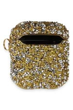 Newface Airpods 2 (2.nesil) Mira Taşlı Kılıf - Gold