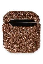 Newface Airpods 2 (2.nesil) Mira Taşlı Kılıf - Rose Gold