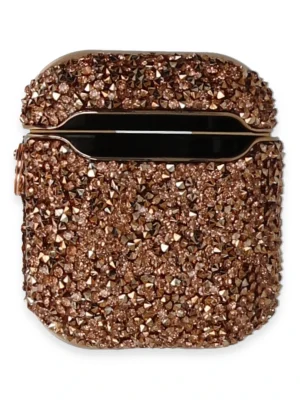 Newface Airpods 2 (2.nesil) Mira Taşlı Kılıf - Rose Gold