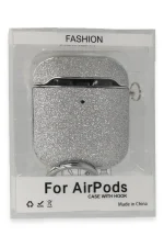 Newface Airpods 2 (2.nesil) Spell Simli Kılıf - Gümüş