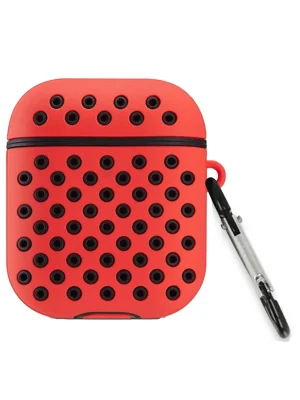 Newface Airpods 2 (2.nesil) Spor Delikli Kılıf - Kırmızı-Siyah