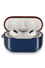 Newface Airpods 3 (3.nesil) 3in1 Kılıf - Lacivert-Kırmızı
