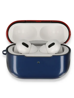 Newface Airpods 3 (3.nesil) 3in1 Kılıf - Lacivert-Kırmızı