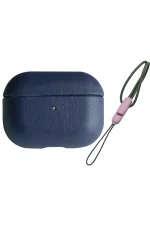 Newface Airpods 3 (3.nesil) 405 Deri Kılıf - Lacivert