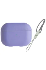 Newface Airpods 3 (3.nesil) 405 Deri Kılıf - Lila