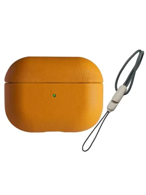Newface Airpods 3 (3.nesil) 405 Deri Kılıf - Turuncu