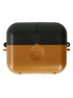 Newface Airpods 3 (3.nesil) Basmalı Kılıf - Kahverengi-Siyah