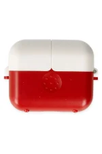 Newface Airpods 3 (3.nesil) Basmalı Kılıf - Kırmızı-Beyaz