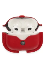 Newface Airpods 3 (3.nesil) Çanta Deri Kılıf - Kırmızı - Görsel 3
