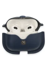 Newface Airpods 3 (3.nesil) Çanta Deri Kılıf - Lacivert - Görsel 3