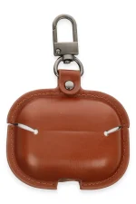 Newface Airpods 3 (3.nesil) Çanta Deri Kılıf - Taba - Görsel 2