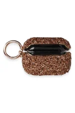 Newface Airpods 3 (3.nesil) Mira Taşlı Kılıf - Rose Gold - Görsel 2