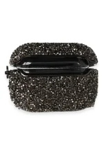 Newface Airpods Pro (1.nesil) Mira Taşlı Kılıf - Siyah