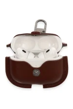 Newface Airpods Pro 2 (2.nesil) Çanta Deri Kılıf - Kahverengi - Görsel 3