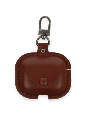 Newface Airpods Pro 2 (2.nesil) Çanta Deri Kılıf - Kahverengi