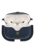 Newface Airpods Pro 2 (2.nesil) Çanta Deri Kılıf - Lacivert - Görsel 3