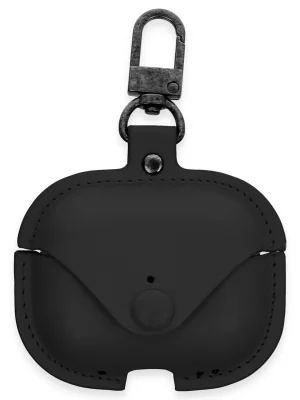 Newface Airpods Pro 2 (2.nesil) Çanta Deri Kılıf - Siyah