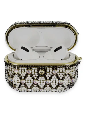 Newface Airpods Pro 2 (2.nesil) Klor Taşlı Kılıf - Desen 2