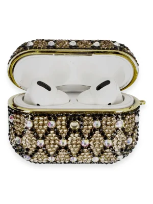 Newface Airpods Pro 2 (2.nesil) Klor Taşlı Kılıf - Desen 4