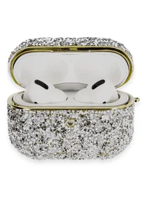 Newface Airpods Pro 2 (2.nesil) Luz Taşlı Kılıf - Mavi