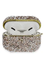 Newface Airpods Pro 2 (2.nesil) Luz Taşlı Kılıf - Pembe