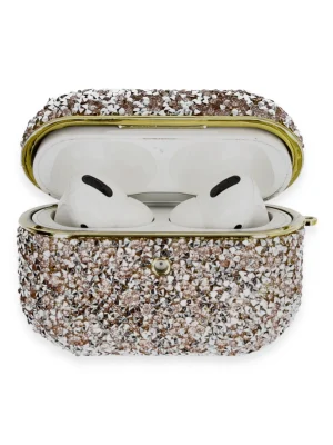 Newface Airpods Pro 2 (2.nesil) Luz Taşlı Kılıf - Pembe