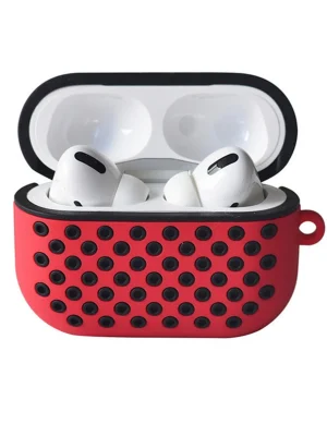 Newface Airpods Pro 2 (2.nesil) Spor Delikli Kılıf - Kırmızı-Siyah