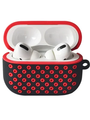 Newface Airpods Pro 2 (2.nesil) Spor Delikli Kılıf - Siyah-Kırmızı