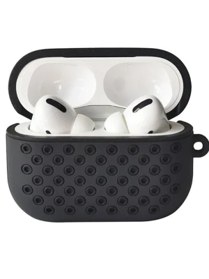 Newface Airpods Pro 2 (2.nesil) Spor Delikli Kılıf - Siyah-Siyah