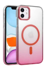 Newface Apple iPhone 11 Glossy Magsafe Kapak - Pembe