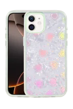 Newface Apple iPhone 11 Lumi Desenli Kapak - Yeşil