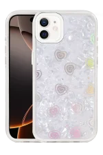 Newface Apple iPhone 11 Lumi Desenli Kapak - Beyaz