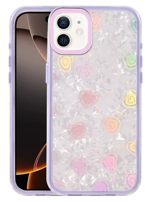 Newface Apple iPhone 11 Lumi Desenli Kapak - Mor