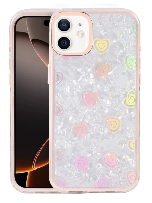 Newface Apple iPhone 11 Lumi Desenli Kapak - Pembe
