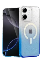 Newface Apple iPhone 11 Pummel Shiny Magsafe Kapak - Mavi