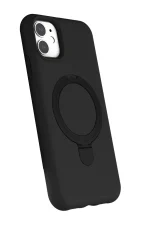 Newface Apple iPhone 11 Regal Magsafe Standlı Kapak - Siyah - Görsel 2