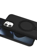 Newface Apple iPhone 11 Regal Magsafe Standlı Kapak - Siyah - Görsel 4