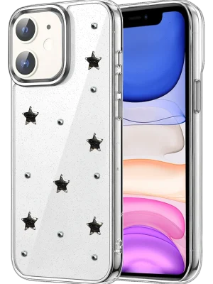 Newface Apple iPhone 12 Fiyonk Desenli Kapak - Desen 4