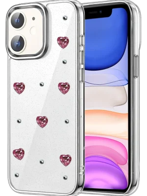 Newface Apple iPhone 12 Fiyonk Desenli Kapak - Desen 7