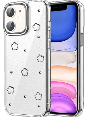 Newface Apple iPhone 12 Fiyonk Desenli Kapak - Desen 8