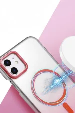 Newface Apple iPhone 12 Glossy Magsafe Kapak - Çöl Titanyum - Görsel 2