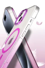 Newface Apple iPhone 14 Glossy Magsafe Kapak - Siyah - Görsel 3