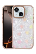 Newface Apple iPhone 14 Lumi Desenli Kapak - Çöl Titanyum