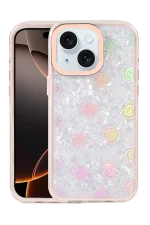 Newface Apple iPhone 14 Lumi Desenli Kapak - Pembe